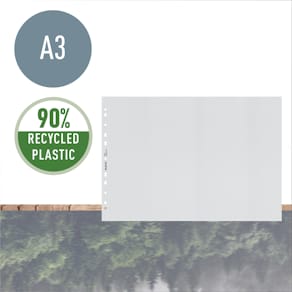 Plastlommer Leitz Recycle A3 klar 100µm, 25 stk