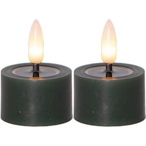 Värmeljus STAR T LED Flow grön 2/fp