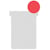 Planbordkaarten Nobo T-index 2, 85 x 60 mm, rood