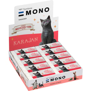 Radierer MONO, Motiv Katze, weiß