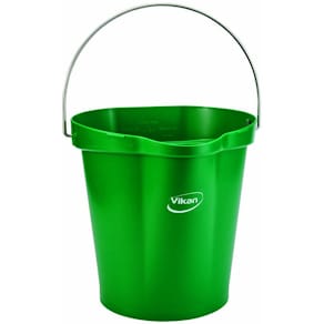 Spand Vikan grøn, aluminiumshåndtag 320x320x310 mm