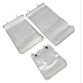 Plastikpose 205x250 mm, klar LDPE 30 µm, fødevaregodk., 1000 stk