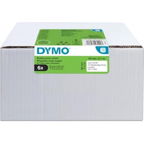 Etiketten Dymo Value Pack LabelWriter, 57 x 32 mm, zwart op wit