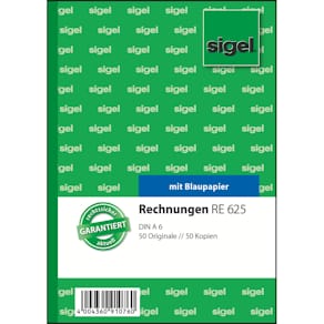 Rechnungsbuch Sigel Rechnung, A6, 2x50 Blatt