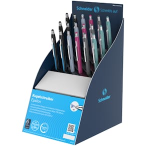 Display Druckkugelschreiber Schneider Epsilon, sortiert