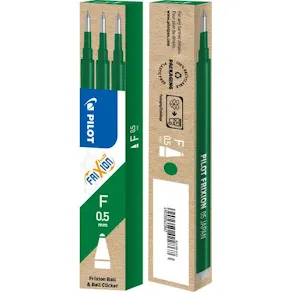 Refill PILOT Frixion 0,5mm grön 3/fp
