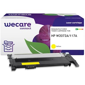 Toner WECARE HP W2072A 117A 1K gul