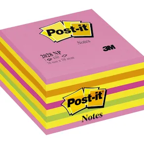 Post-It Kub Intensive Pink, 76x76mm, 450 blad