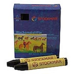 Wachsmalkreiden STOCKMAR, schwarz, 12 Stück