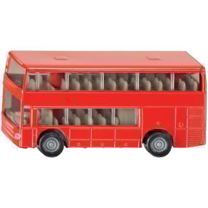 Metallmodellbus siku Doppelstock-Reisebus, klein, bedruckt