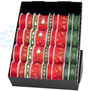 Geschenkbandpräsenter GOLDINA, 36-tlg., rot/grün