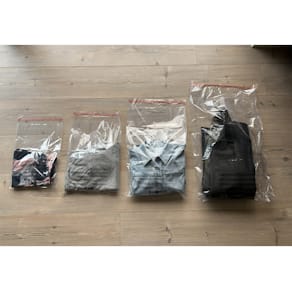 Plastpose til tekstiler LD-PE 35 µm 250x350, selvklæb., 100 stk