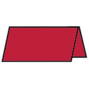 Tischkarte Rössler Paperado, 10 x 10 cm, rot matt