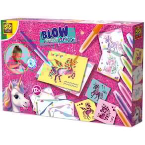 Airbrush Stifte SES Creative Blow Einhorn, 7 Stück