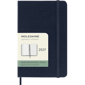 Classic Hard 12M Week Note Pocket Sapphire Blue 2027