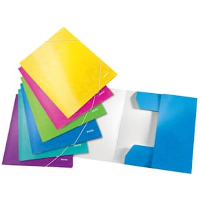 Gummizugmappe Leitz WOW, A4, sortiert, 6 Stück