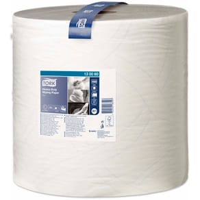Industriaftørringsrulle Tork W1 Heavy 2-lag, hvid 369 mm x 340 m