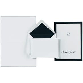 Briefpapiermappe Trauerpost, weiß, A4, 5 Umschläge/5 Bögen