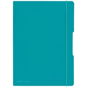 Notizheft Herlitz, A4, 2x40 Bl., k+l, türkis