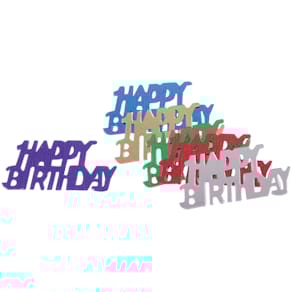 Konfetti Happy Birthday, bunt