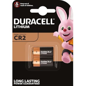 Batterij Duracell Ultra Lithium CR2, blister van 2 stuks
