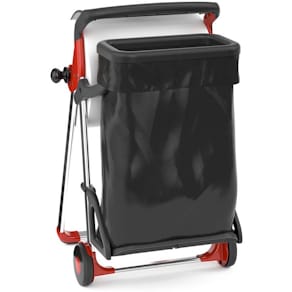 Gulvstativ Tork W1 kombi til papir og affald, sort/rød
