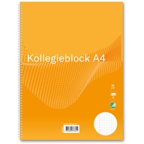 Kollegieblock FW A4 60g 70bl rut gul