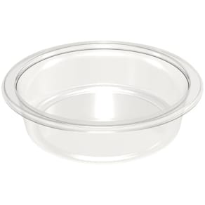 Plastbakke Færch rund Ø123x40 mm A-PET klar, 1170 stk
