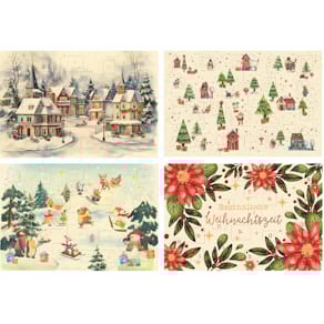 Adventskalenderkarte, sortiert