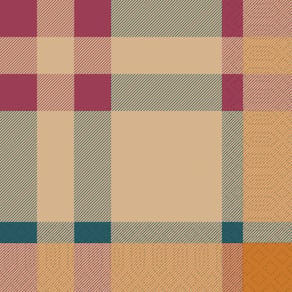 Servett DUNI Tartan 3-lags 33x33cm 50/fp