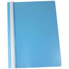 Schnellhefter DONAU PP, A4, hellblau, transparenter Vorderdeckel