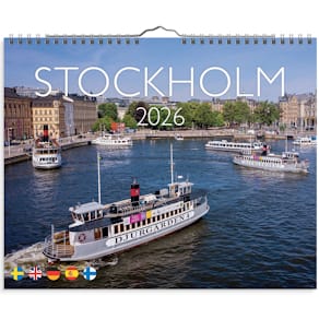Väggkalender 2026 Stockholm