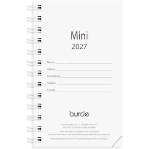 Burde Kalender Mini 2027 refill