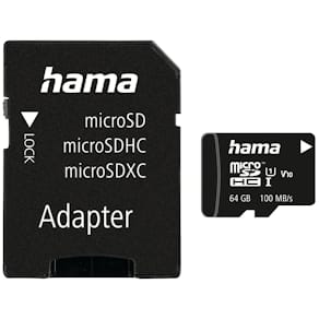 Minneskort HAMA Micro SDHC 64GB CL10