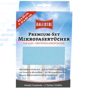 Mikrofasertuch-Set BALLISTOL Premium, beige/blau, 2-teilig