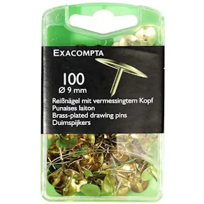 Häftstift EXACOMPTA mässing 100/fp