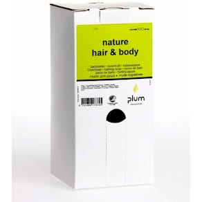 Hår- og bodyshampoo Plum Nature, Bag-in-Box til dispenser
