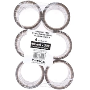 Verpakkingstape OFFICE products, ft 48 mm x 46 m, bruin