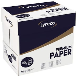 Kopieringspapper LYRECO Premium A4 80g oh 500/fp
