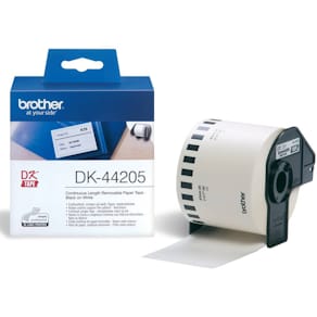 Endlosetikett Brother, 62 mm x 30,48 m, weiß