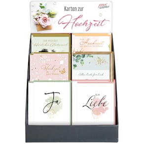 Vermählungskarte BRAUN+COMPANY, 36 St., sortiert