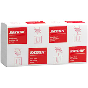 Falthandtuch Katrin Non Stop M2, 2‑lagig, weiß