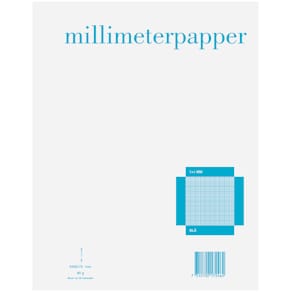 Milimeterpapir A4 1x1mm blå 50 ark