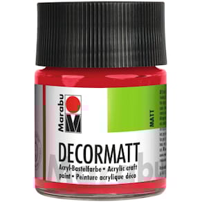 Acrylfarbe Marabu Decormatt, kirschrot, 50 ml