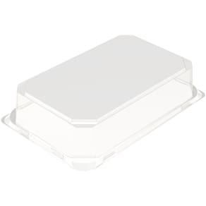 Låg Færch til plastbakke 2232-1U, PET klar, 237x152 mm, 174 stk