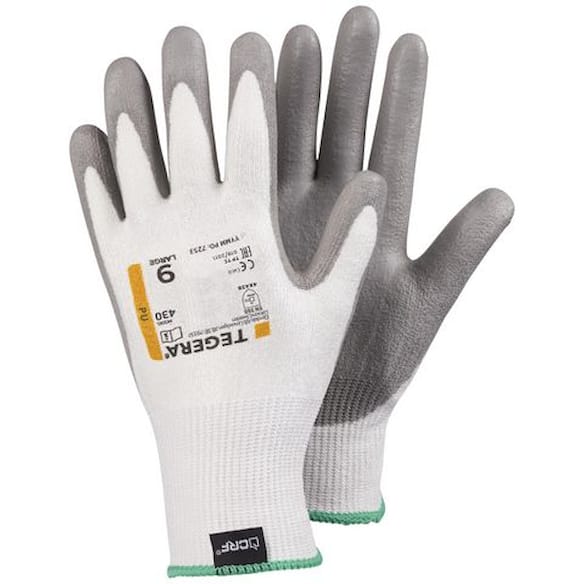 Hanske TEGERA 430 Kutt B syntetisk 5 grå