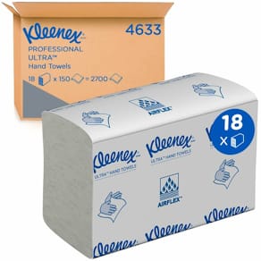 Falthandtuch Kleenex Ultra, weiß, 24,1x19,1 cm