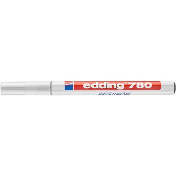 Paintmarker EDDING 780 hvit 10st