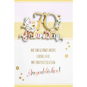 Geburtstagskarte BSB Zahl 70