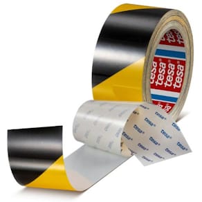 Tape TESA Anti-Scratch PET gulv sort/gul